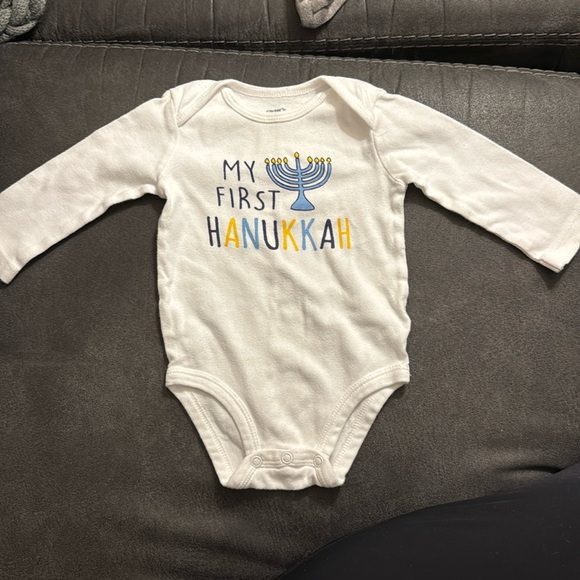 Carters‎ My First Hanukkah Onesie Size 6M - Picture 1 of 4